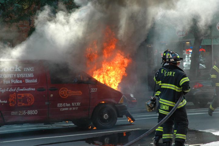 New Car Catches Fire After Leaving Showroom