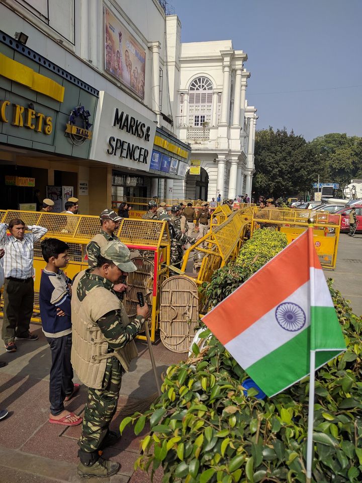 Police Detain Protesters at Connaught Place Over CEC Demonstration