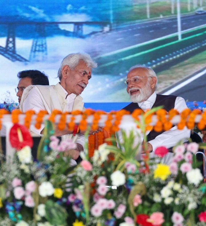 LG Manoj Sinha Commends Jammu & Kashmir’s 8-Year Development, Peace, Prosperity