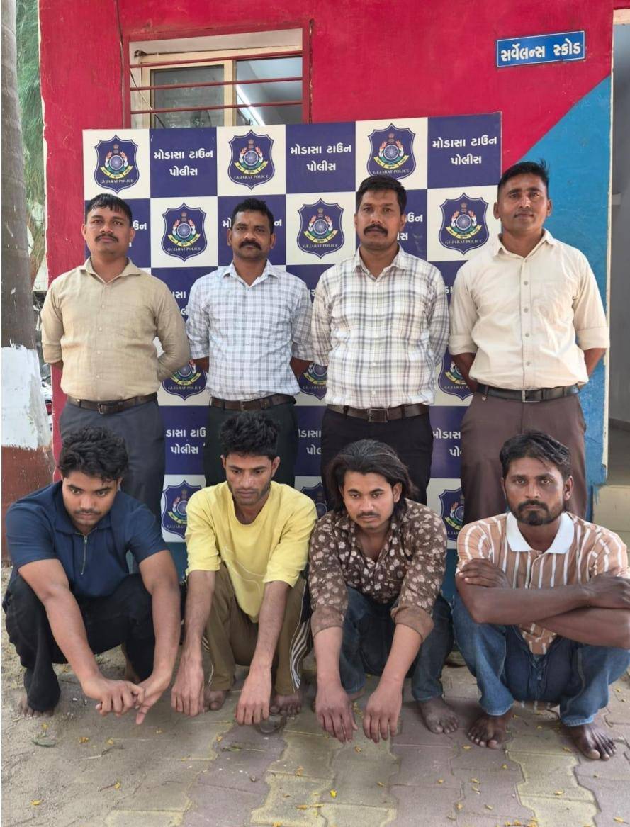 મોડાસામાં એક્ટિવા પર લઈ જવાતો ૧૦૦ કિલો ગૌમાંસ ઝડપાયું,ચાર આરોપીઓની ધરપકડ..