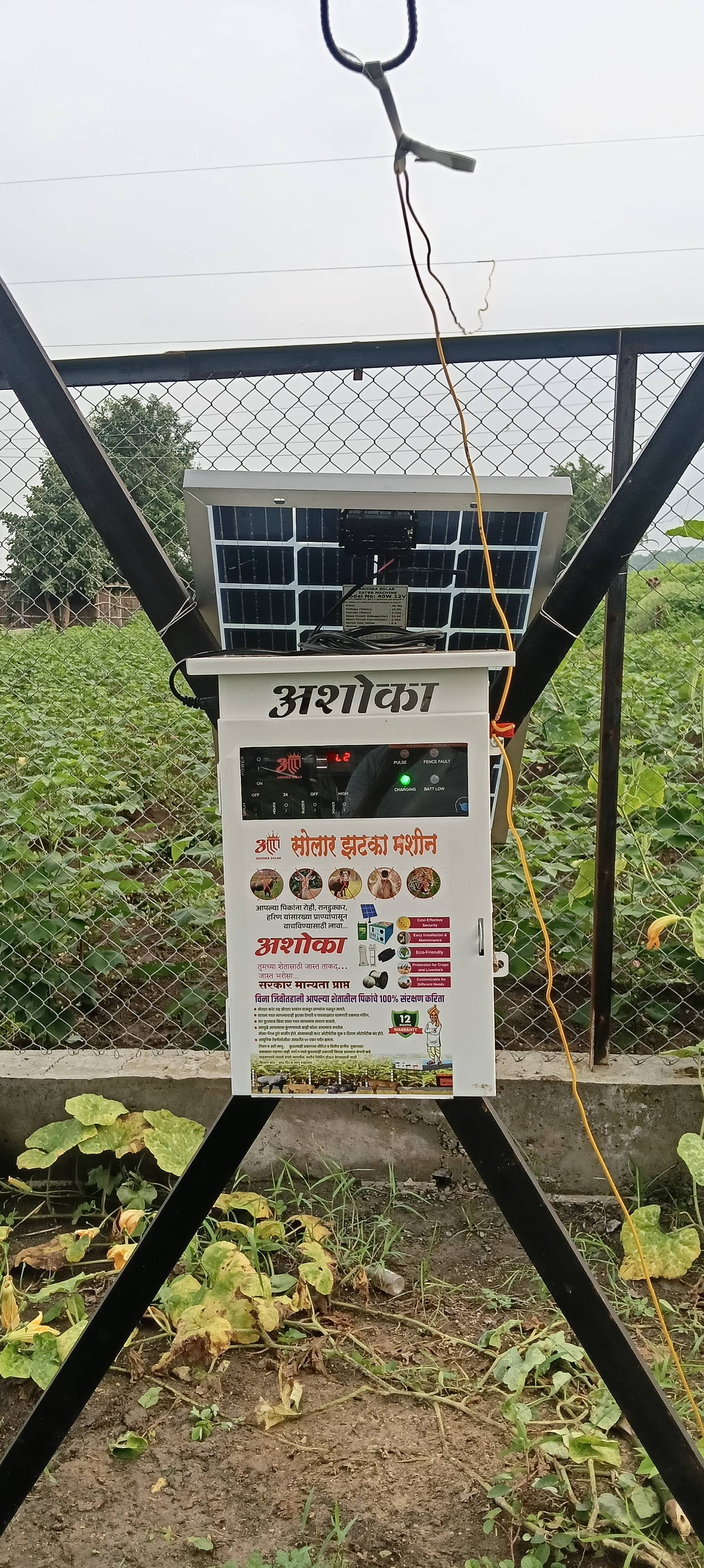 कनोलीबारा येथे अशोक सौर ऊर्जाचलित झटका मशीनचे अनावरण
