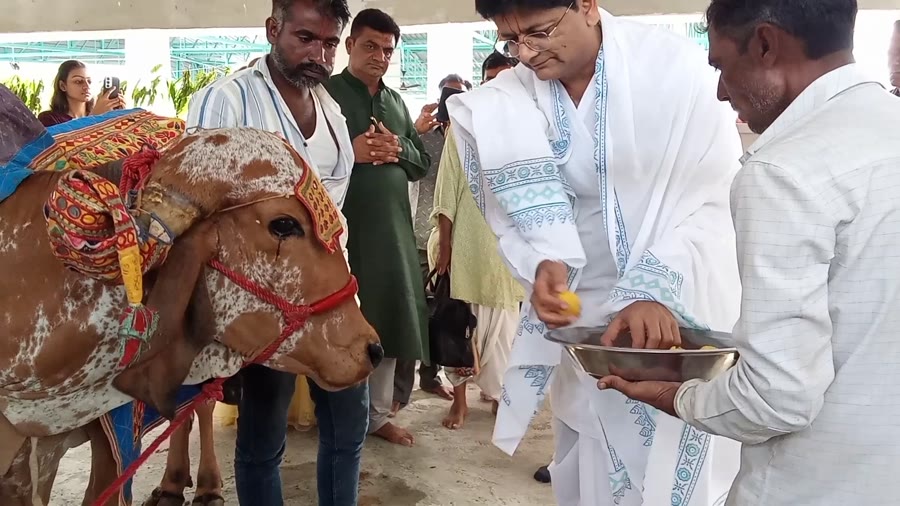 થાણાપીપળીમાં શ્રી વલ્લભ ગૌ સંસ્કૃતિ ધામની નવી ગૌશાળાનું ભવ્ય લોકાર્પણ