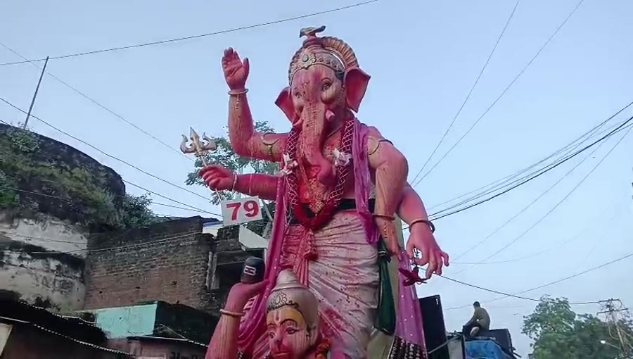 ગોધરામાં સાતમા દિવસે ગણપતિ વિસર્જન - ભક્તિમાં તરબોળ થયું શહેર